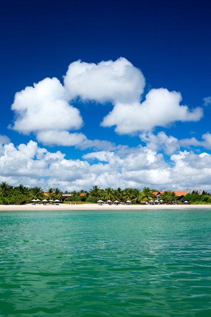 Bellissima spiaggia e mare tropicale