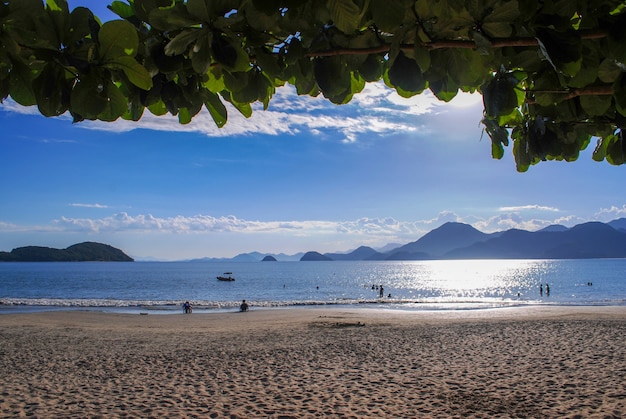 Bellissima spiaggia in una giornata di sole