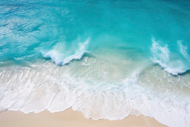 Bellissima spiaggia paradisiaca con acqua cristallina e resort di sabbia soffice