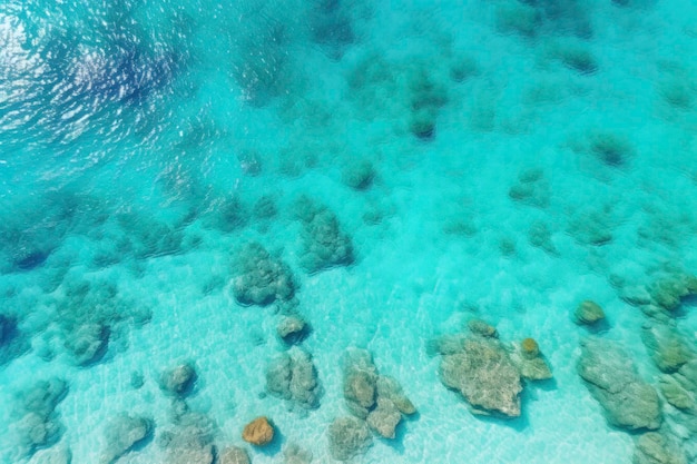 Bellissima spiaggia paradisiaca con acqua cristallina e resort di sabbia soffice