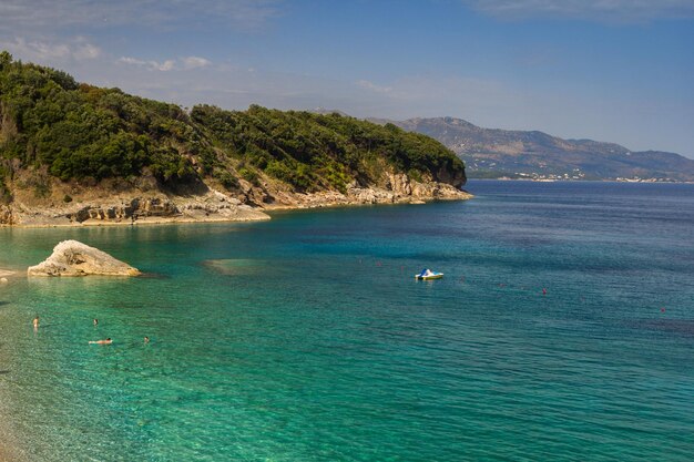 Bellissima spiaggia per una vacanza in Albania Mar Ionio