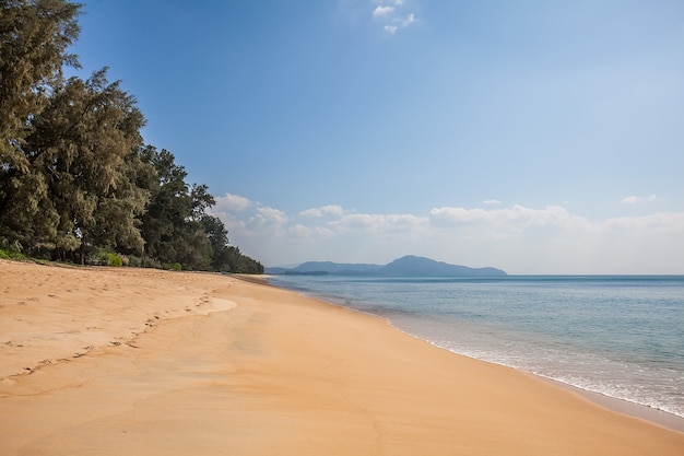 Bellissima spiaggia tropicale di sabbia e mare