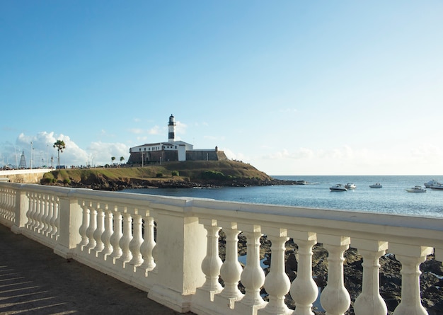 bellissima vista del paesaggio di Farol da Barra a Bahia