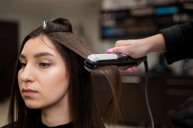 Bellissimi capelli trattati alla cheratina