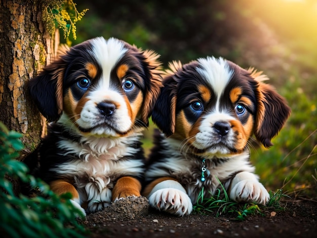 Bellissimi cuccioli di traino carini