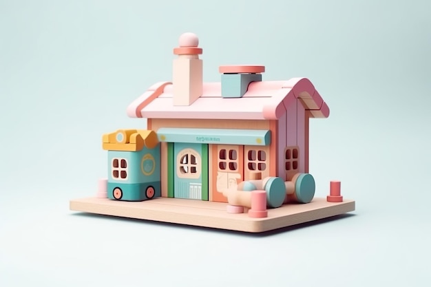 Bellissimi ed eleganti giocattoli per bambini AI Illustrazione generata