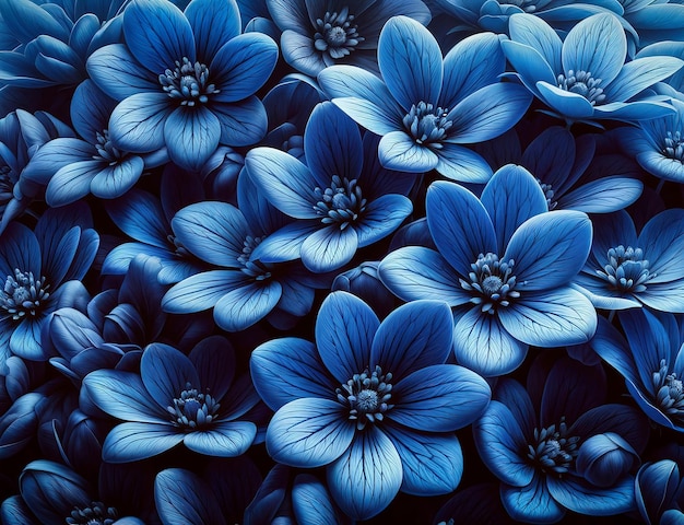 bellissimi fiori blu