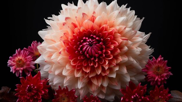 bellissimi fiori con colore rosso immagine fotografica creativa ad alta definizione