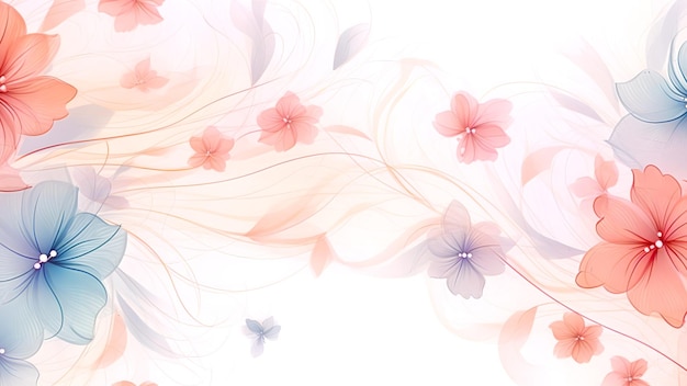 Bellissimi fiori Fiori floreali pastello sfondo colorato gelsomino fiori di rosa consistenza