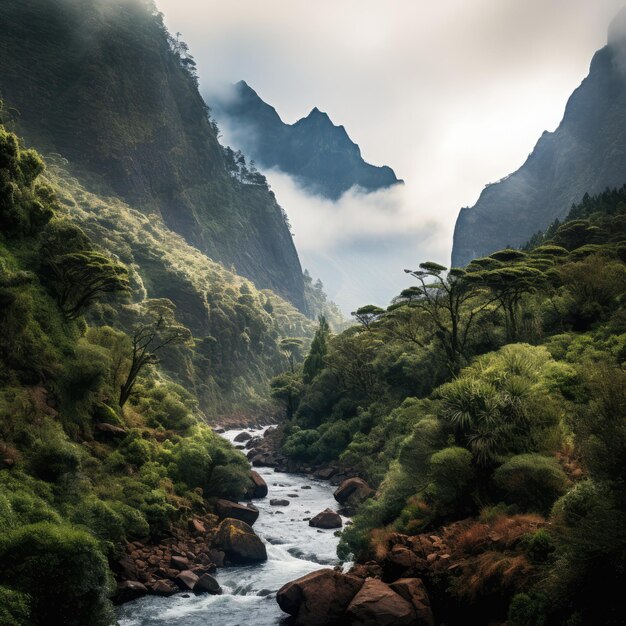 Bellissimi fiori nella natura delle Isole Madeira Portogallo Ai generativa