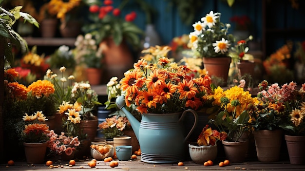 bellissimi fiori sul tavolo