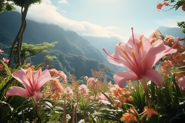 bellissimi fiori tropicali