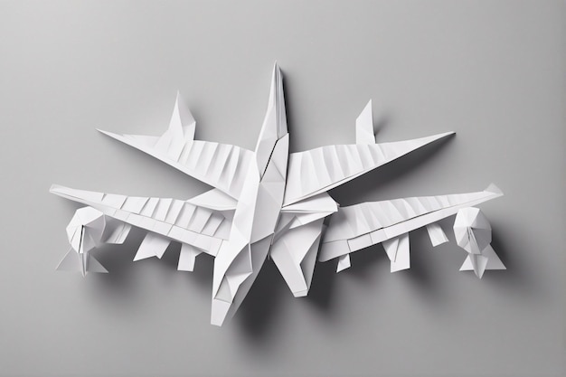 Bellissimi mestieri di origami di carta dell'aeroplano