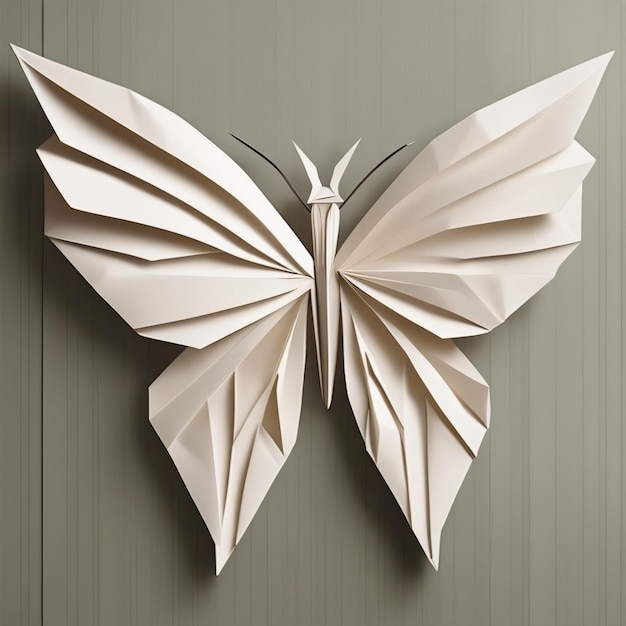 Bellissimi origami di carta a forma di farfalla