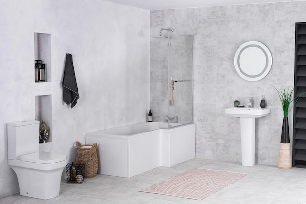 Bellissimo bagno moderno interno