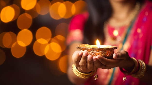 Bellissimo biglietto di auguri per il festival della comunità indù Diwali Happy Diwali festival sfondo illus