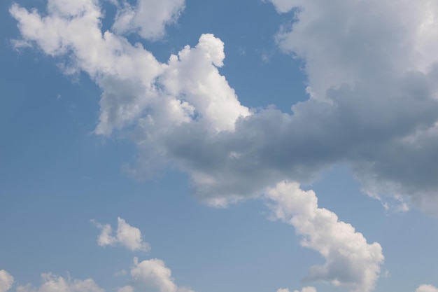 Bellissimo cielo azzurro e nuvole sfondo naturale