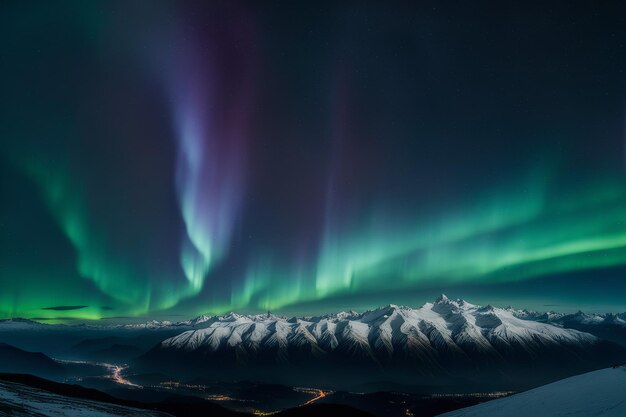 bellissimo cielo notturno con nuvole e montagne bellissimo cielo noturno con nubi e montagne