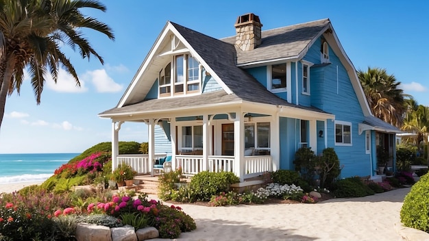 Bellissimo cottage sulla spiaggia sull'oceano