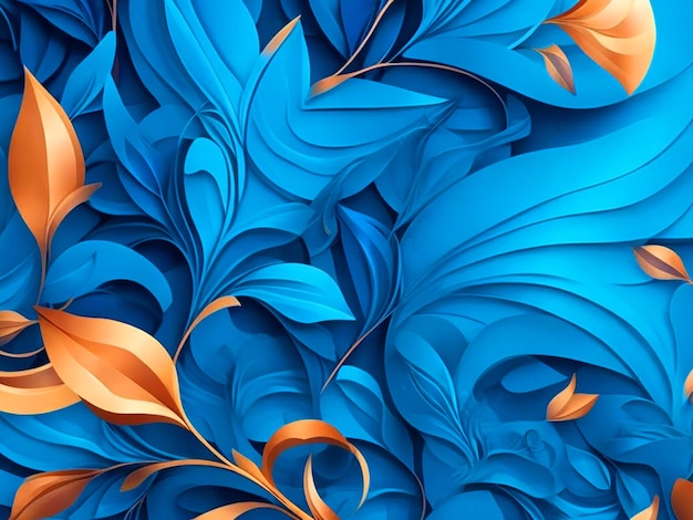 Bellissimo design artistico vettoriale per sfondo coloratoAltamente dettagliato sfondo blu pulito e liscio