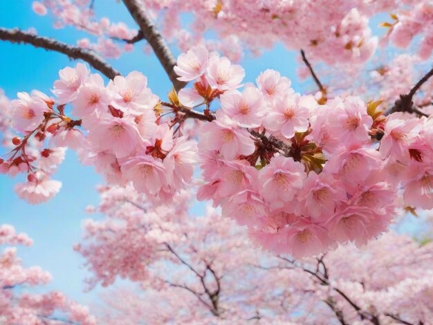 Bellissimo fiore di ciliegio rosa