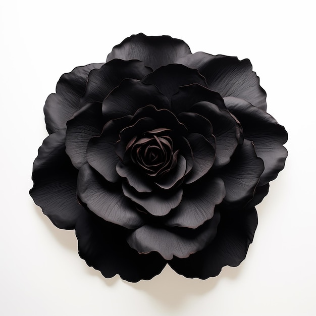 Bellissimo fiore nero morbido