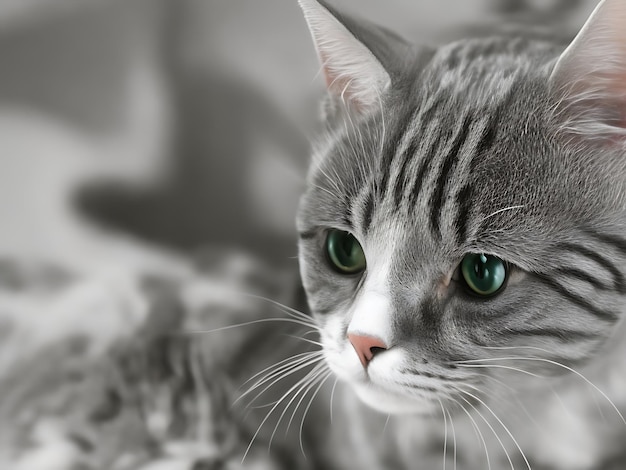 Bellissimo gatto American Shorthair AI generato