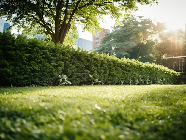 bellissimo giardino in una giornata di sole