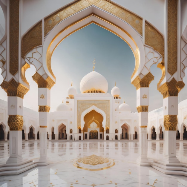 Bellissimo interno della moschea