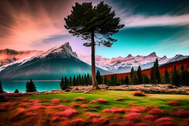 Bellissimo lago di montagna nella foresta autunnale autunno bonito alberi lato lago spiaggia acqua montagne riflessione paesaggio sfondo HD