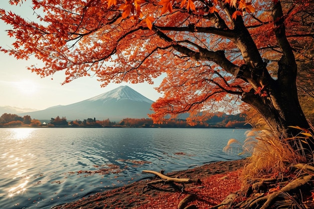 Bellissimo paesaggio del monte Fuji