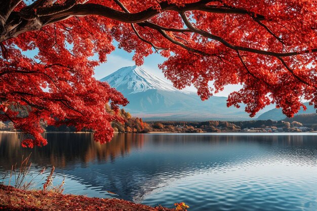 Bellissimo paesaggio del monte Fuji