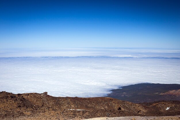 Bellissimo paesaggio del parco nazionale del Teide Tenerife Canarie Spagna