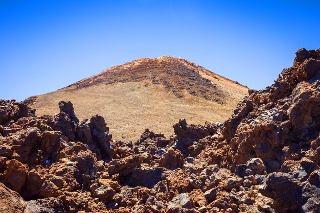 Bellissimo paesaggio del parco nazionale del Teide Tenerife Canarie Spagna