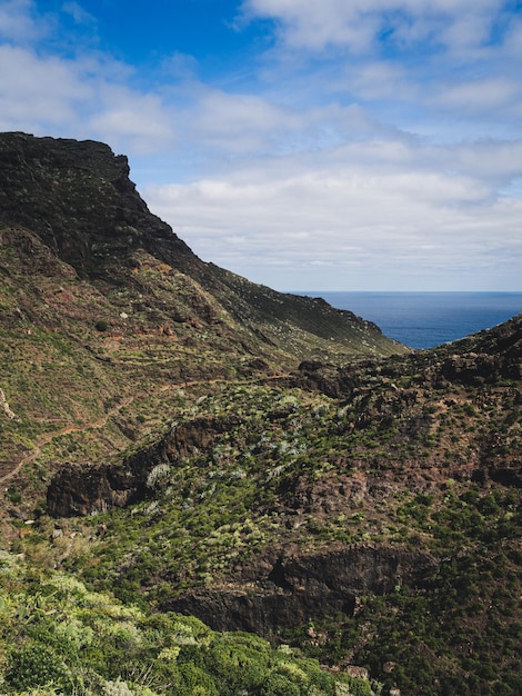 Bellissimo paesaggio delle montagne di Anaga