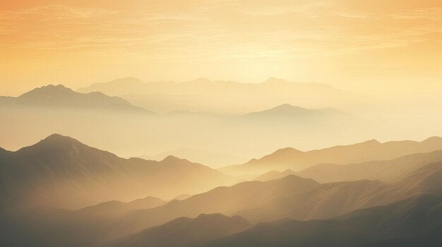 Bellissimo paesaggio di montagna sullo sfondo dell'alba