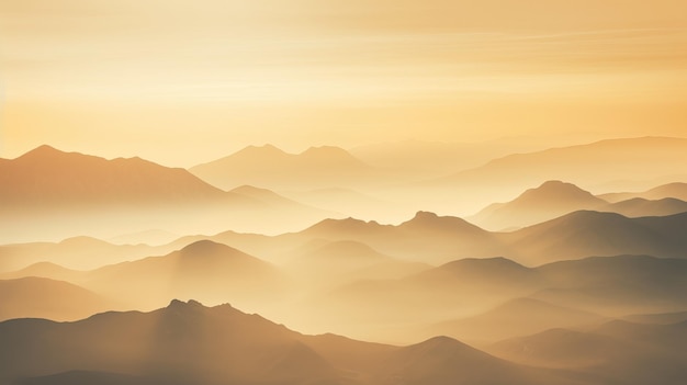 Bellissimo paesaggio di montagna sullo sfondo dell'alba