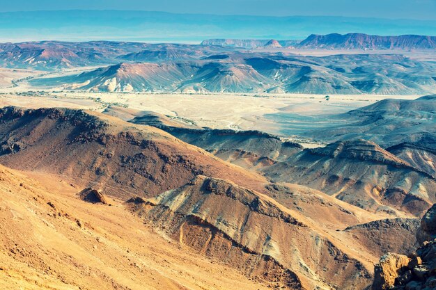 Bellissimo paesaggio di montagna Vista panoramica sul deserto