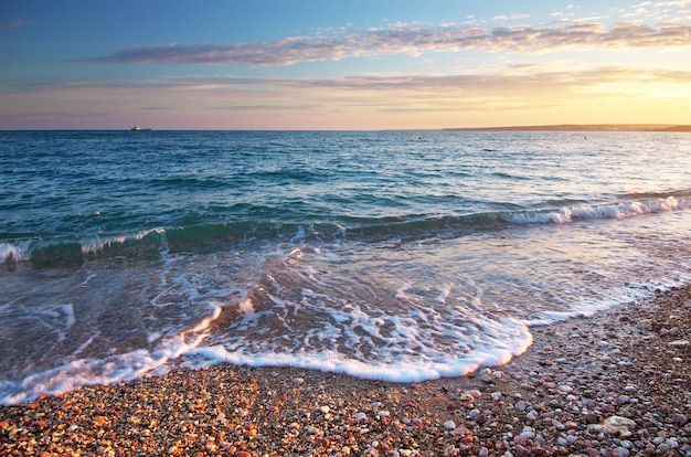 Bellissimo paesaggio marino. Composizione della natura.