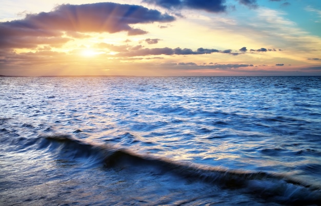 Bellissimo paesaggio marino. Composizione della natura.