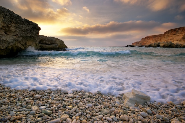 Bellissimo paesaggio marino.