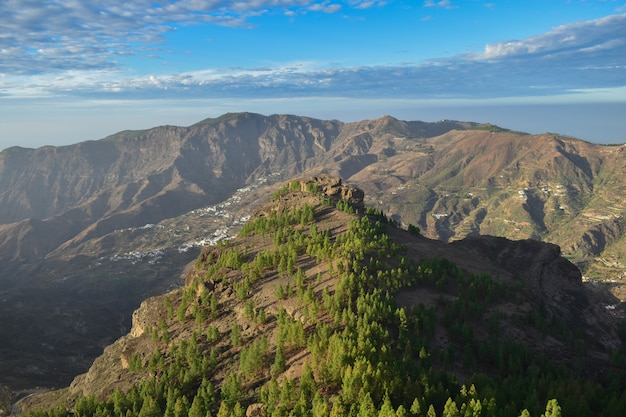 Bellissimo paesaggio montuoso a Gran Canaria, Spagna