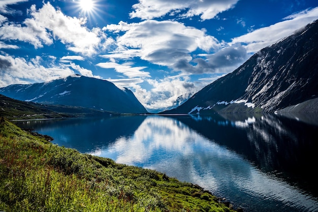 Bellissimo paesaggio naturale della Norvegia.