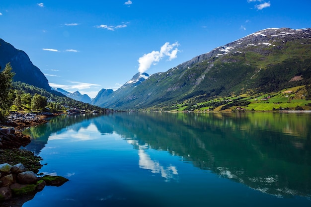 Bellissimo paesaggio naturale della Norvegia.