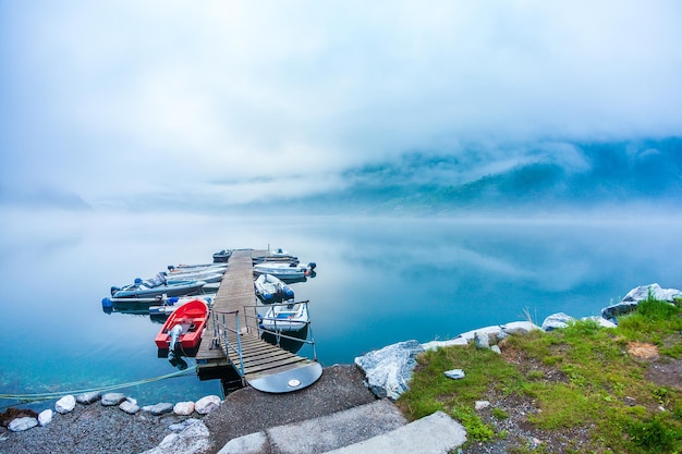 Bellissimo paesaggio naturale della Norvegia.