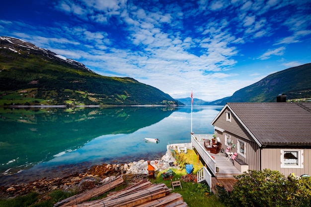 Bellissimo paesaggio naturale della Norvegia.