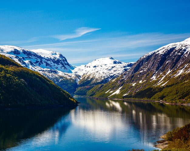 Bellissimo paesaggio naturale della Norvegia.