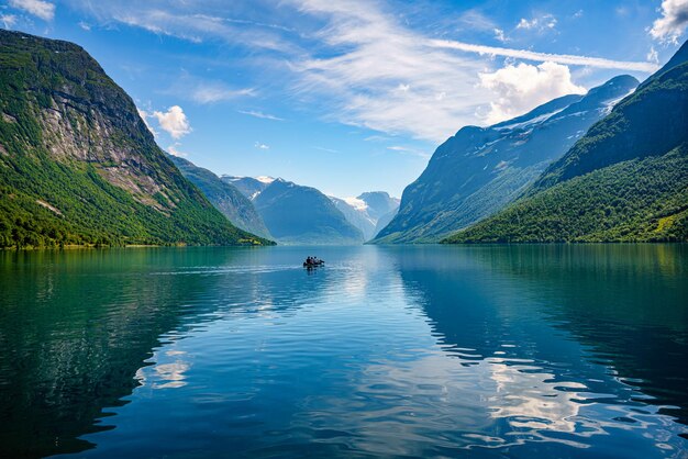 Bellissimo paesaggio naturale della Norvegia