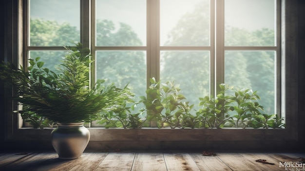 Bellissimo paesaggio naturale di viaggio Finestra di visualizzazione in stile realistico su sfondo naturale