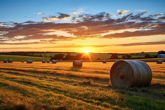 Bellissimo paesaggio rustico